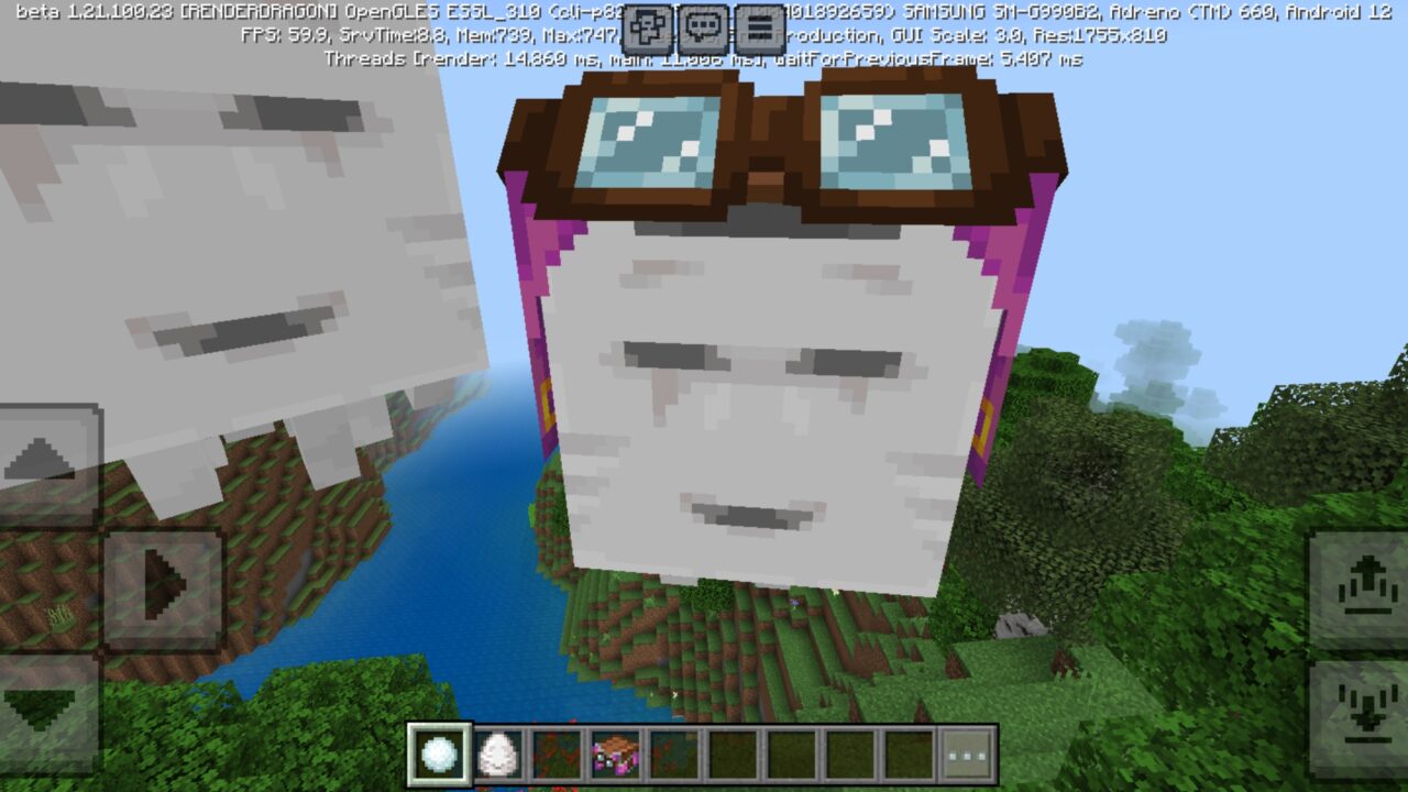Mobs from Faster Happy Ghast Texture Pack for Minecraft PE