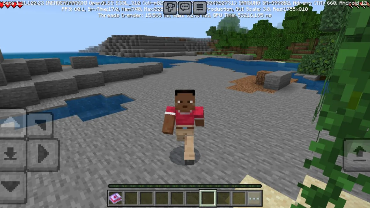 Options from Advanced Movements Mod for Minecraft PE