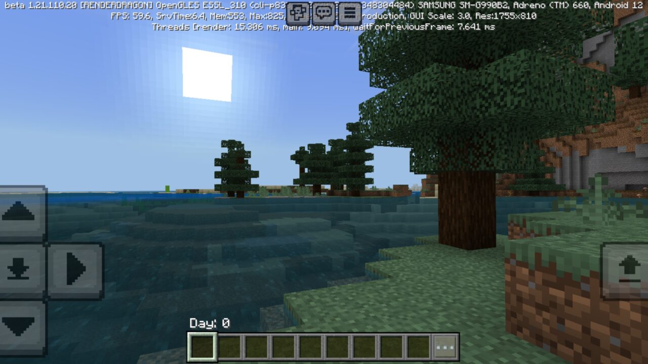Options from Better Days Texture Pack for Minecraft PE