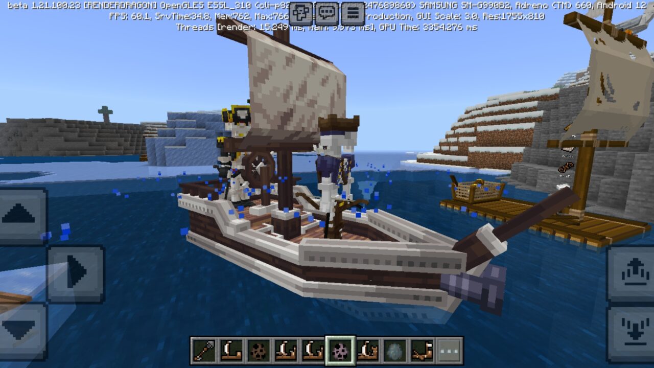Pirates from Raft Survival Mod for Minecraft PE