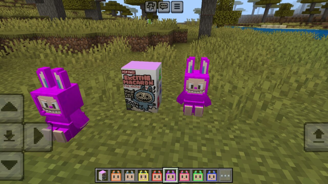 Purple from Colors from Labubu Mod for Minecraft PE
