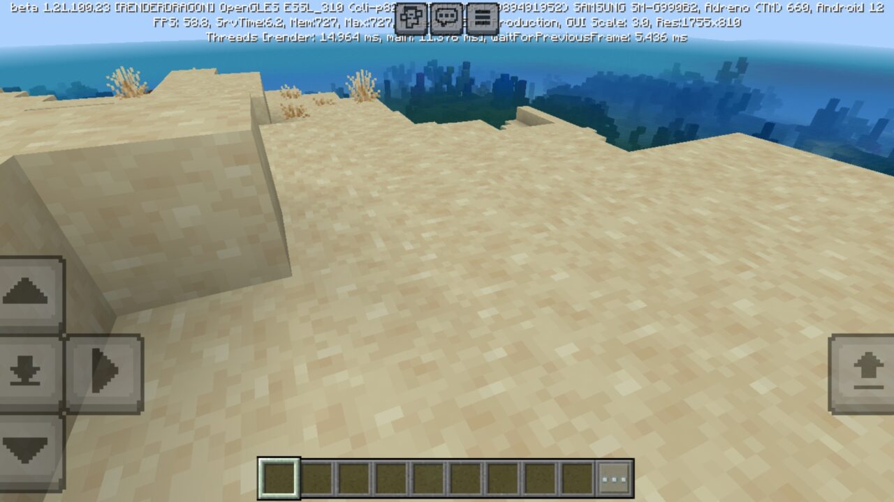 Sand from Moving Texture Pack for Minecraft PE