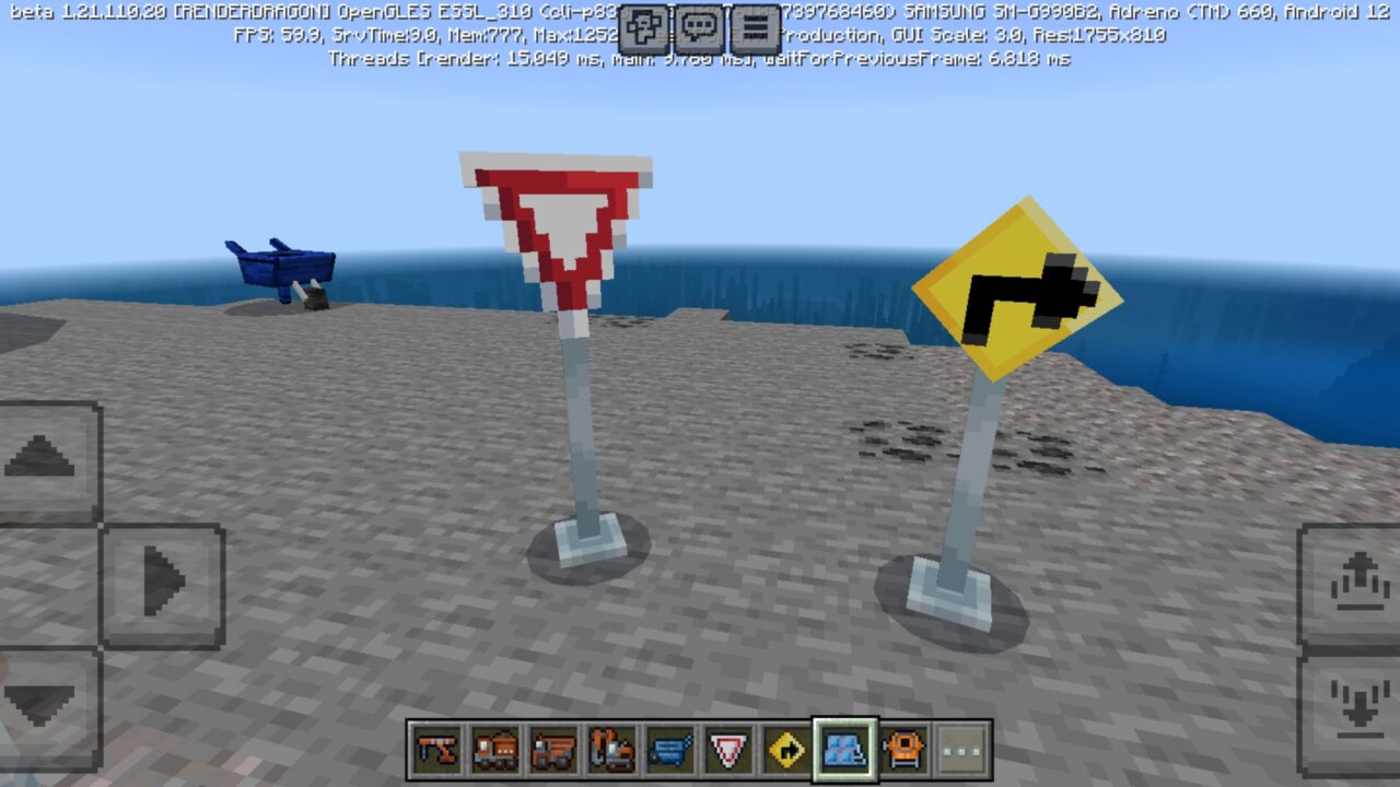 Signs from Construction Mod for Minecraft PE
