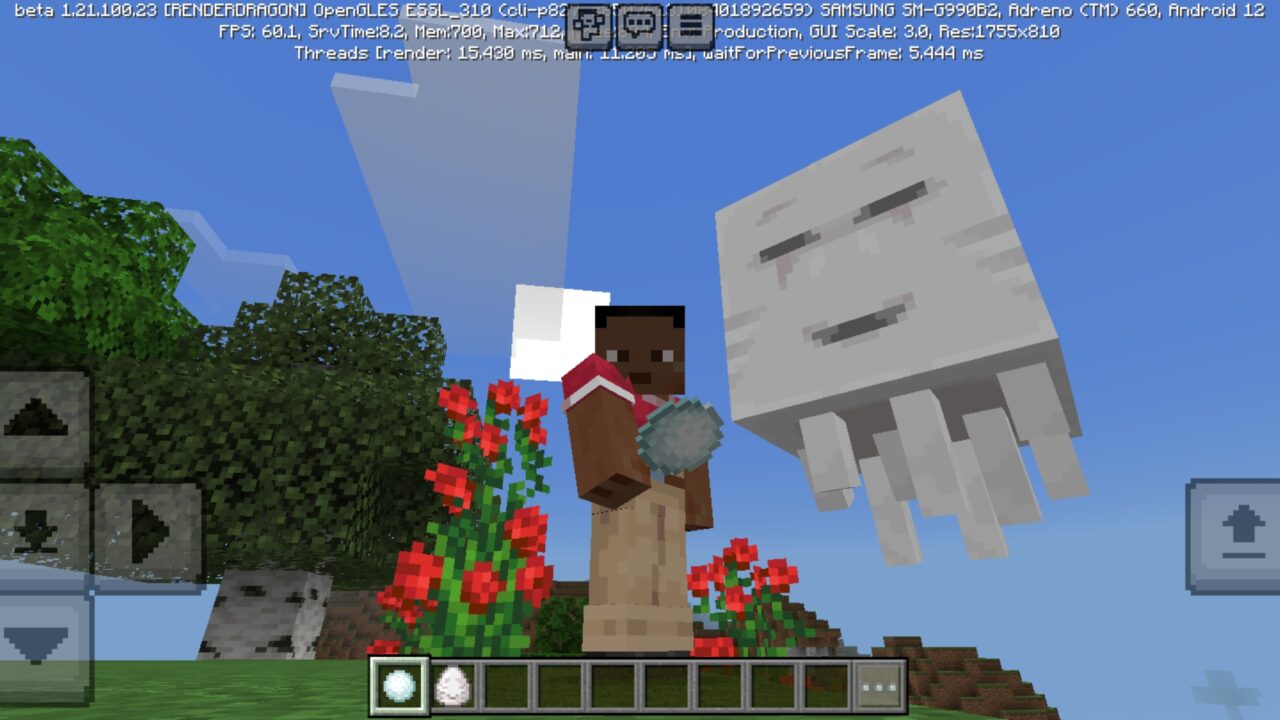 Snowball from Faster Happy Ghast Texture Pack for Minecraft PE