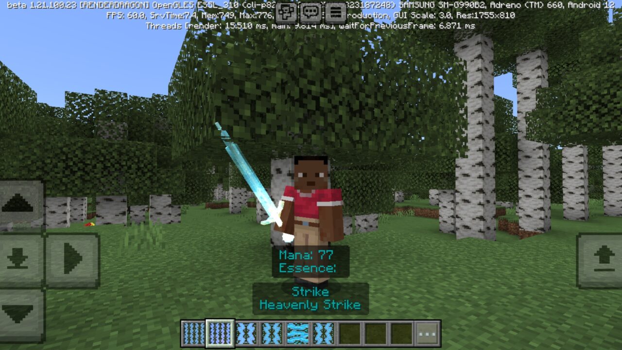 Strike from Lightning Magic Mod for Minecraft PE