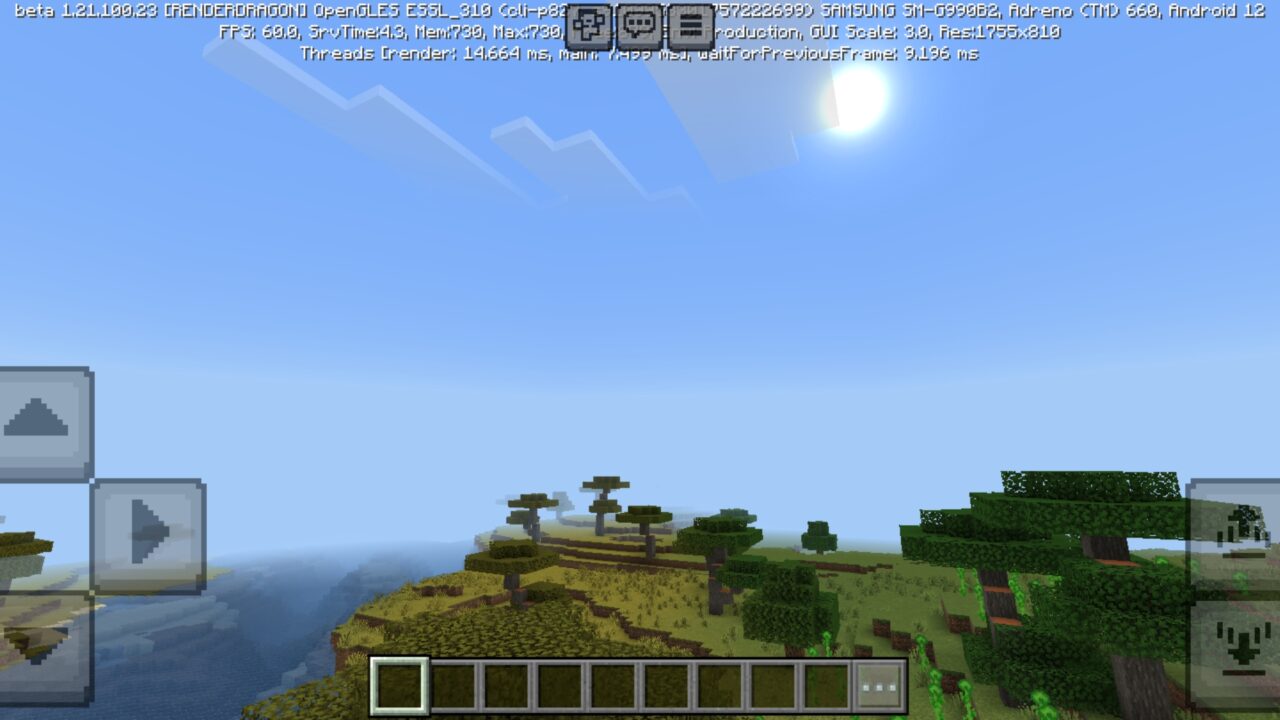 Sun from Nexus Bound Texture Pack for Minecraft PE