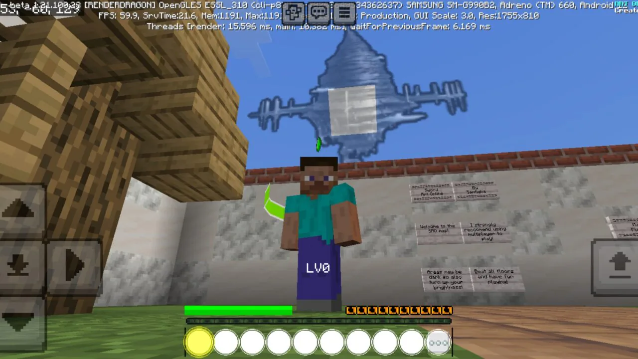 Sword Art Online Map for Minecraft PE