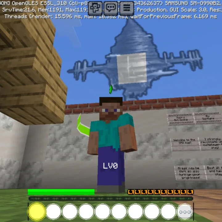 Sword Art Online Map for Minecraft PE