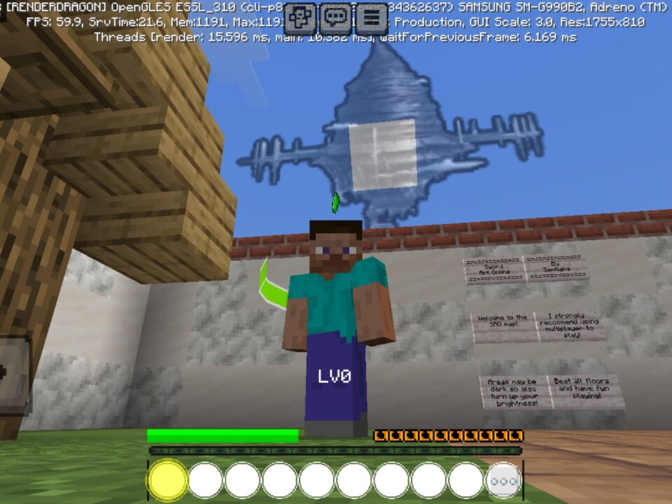 Sword Art Online Map for Minecraft PE