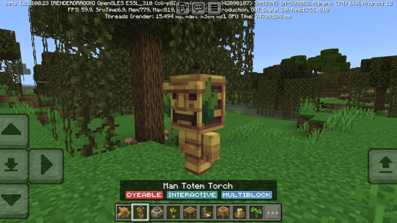 Totem from Beachside Furniture Mod for Minecraft PE