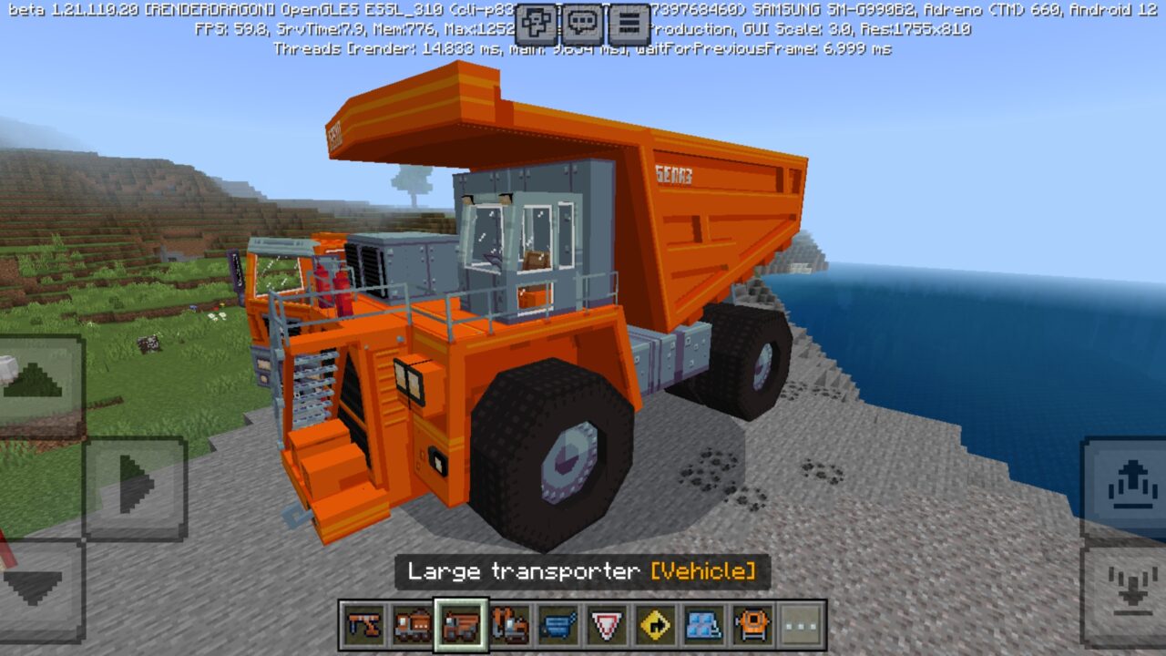 Transporter from Construction Mod for Minecraft PE