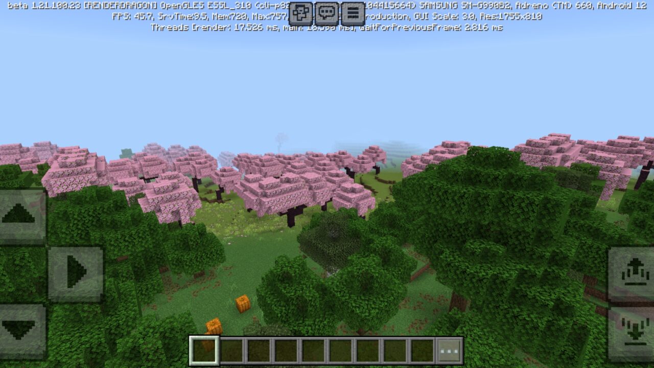 Trees from Brazz Shader for Minecraft PE