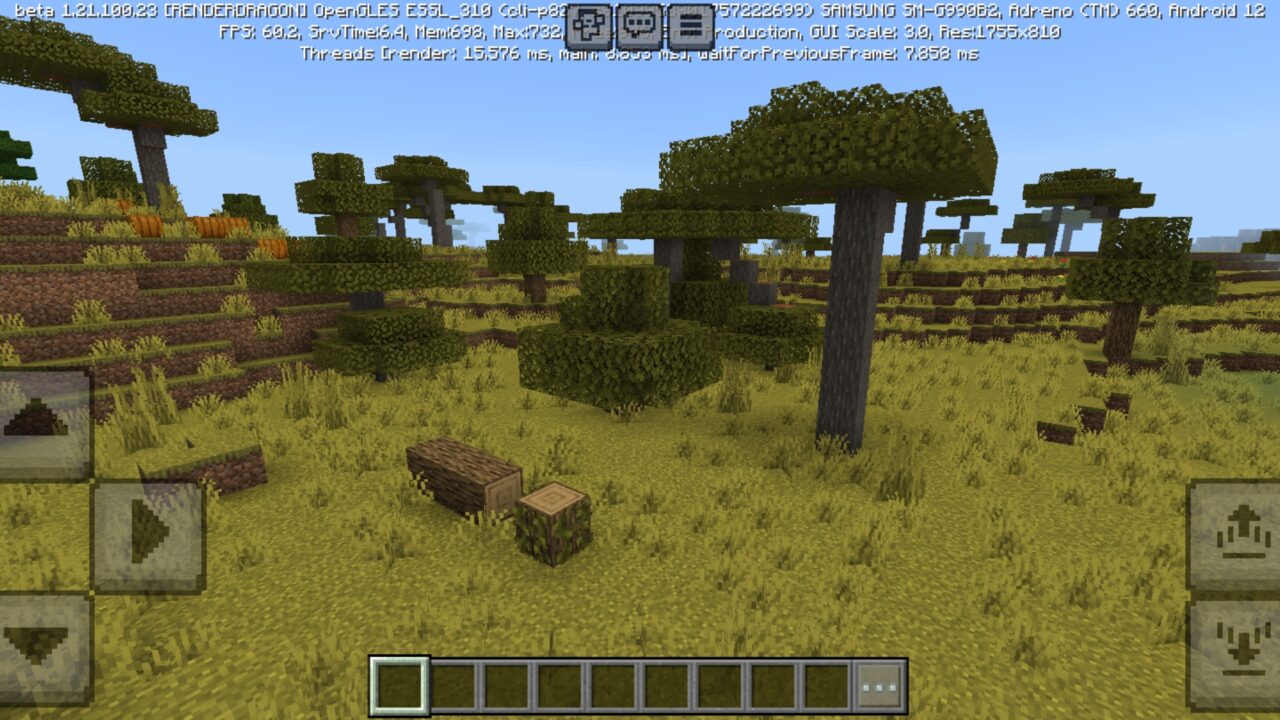 Trees from Nexus Bound Texture Pack for Minecraft PE
