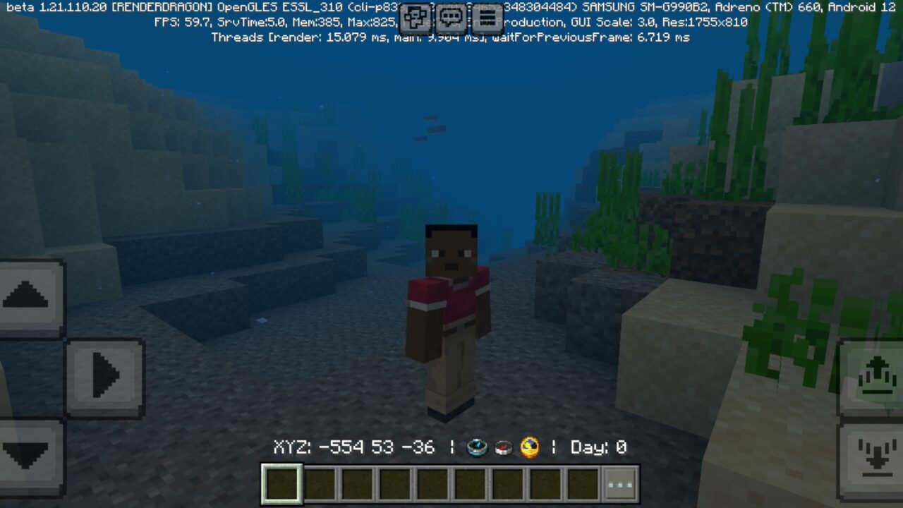 Underwater from Better Days Texture Pack for Minecraft PE