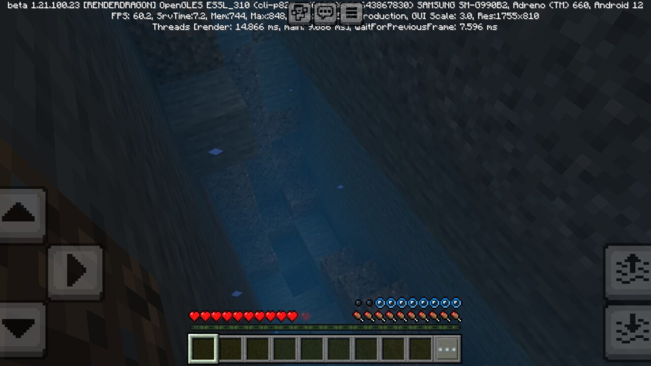 Underwater from Health Regeneration Mod for Minecraft PE