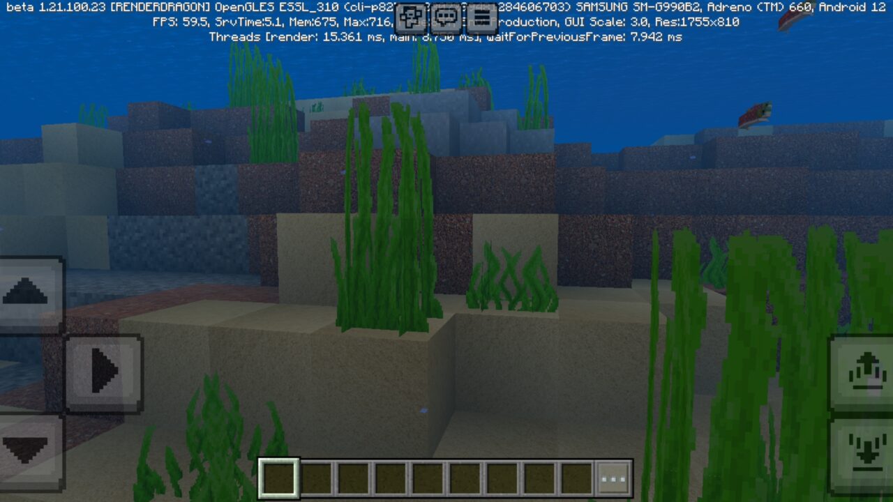 Underwater from Manyzz Texture Pack for Minecraft PE