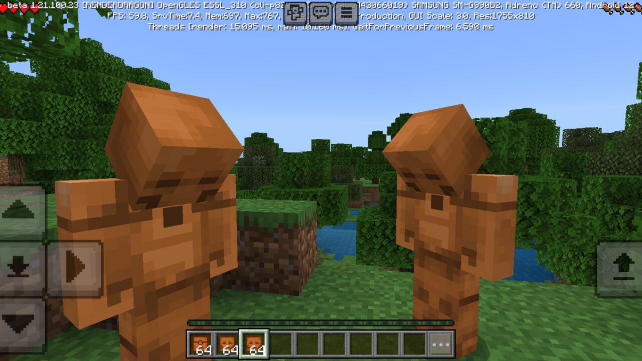 Variants from Copper Soldiers Mod for Minecraft PE