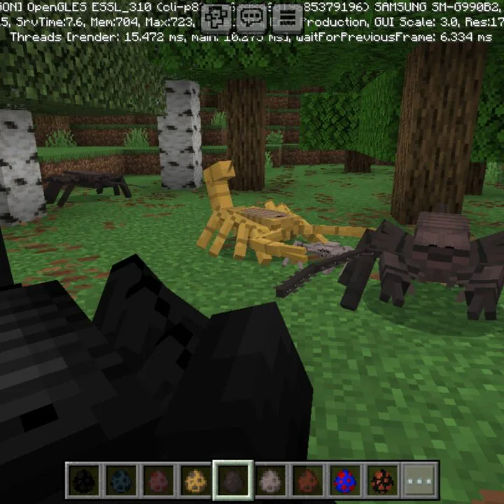 Arachnophobia Mod for Minecraft PE
