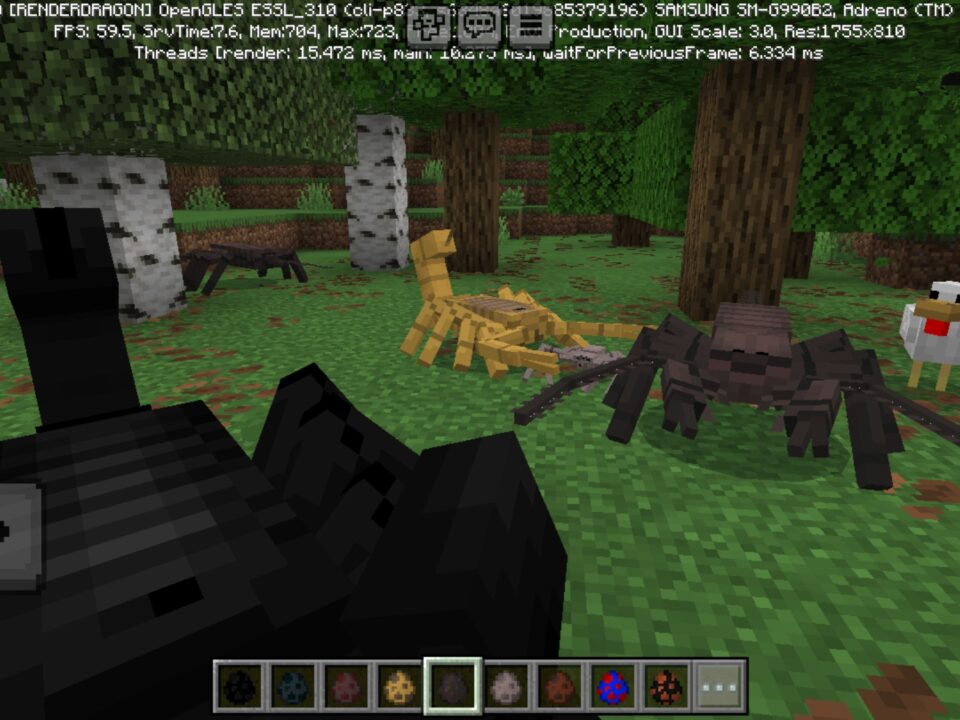 Arachnophobia Mod for Minecraft PE