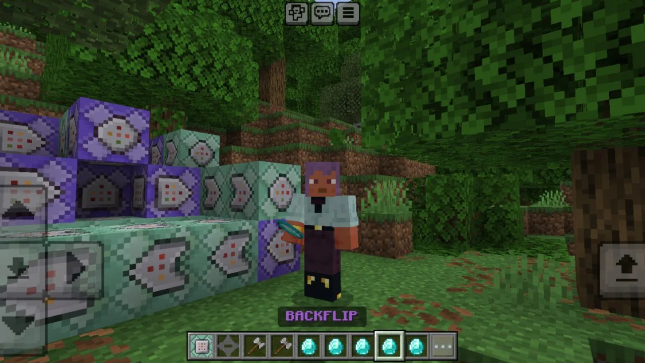 Backflip from Better Combat Mod for Minecraft PE