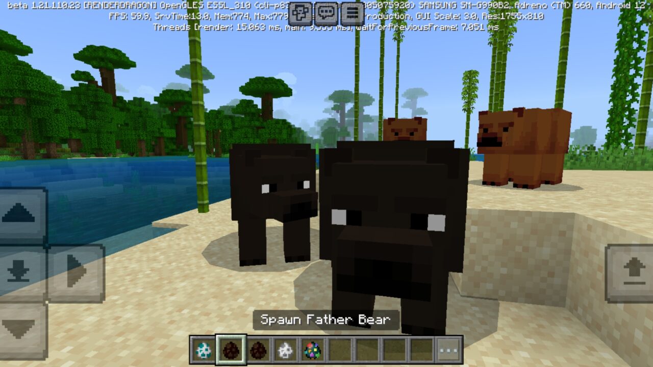 Bears from Puss in Boots Mod for Minecraft PE
