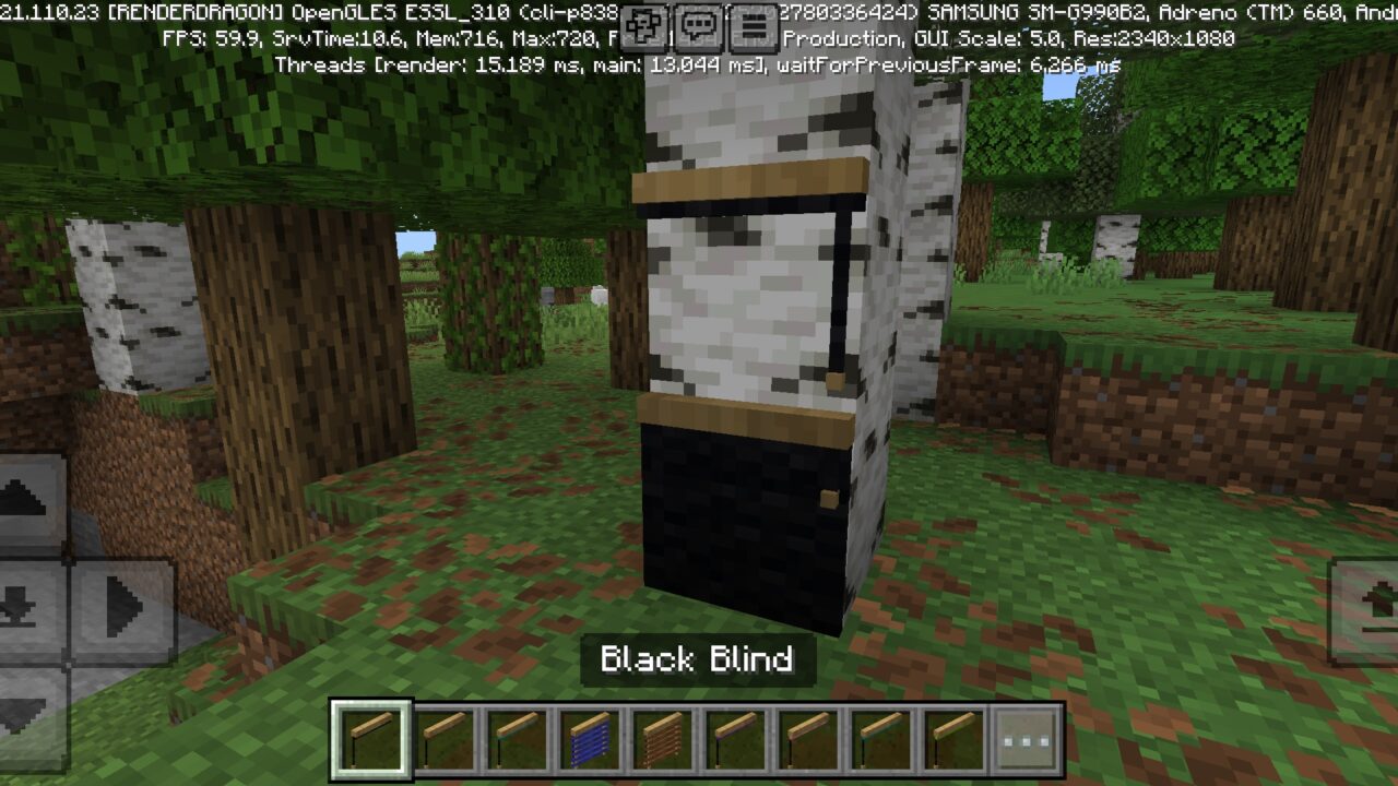 Black from Blinds Mod for Minecraft PE