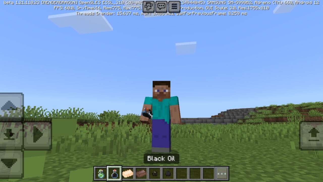 Black Oil from Bits Mod for Minecraft PE