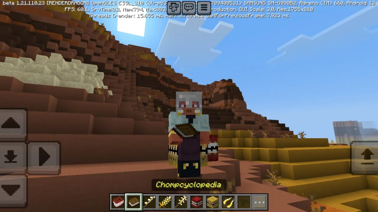 Book from Chomp Mod for Minecraft PE