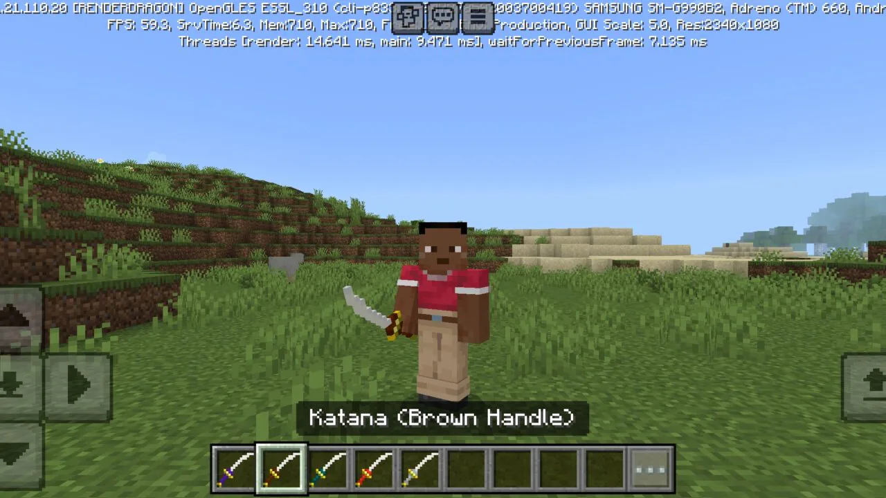 Brown from Katanas Mod for Minecraft PE