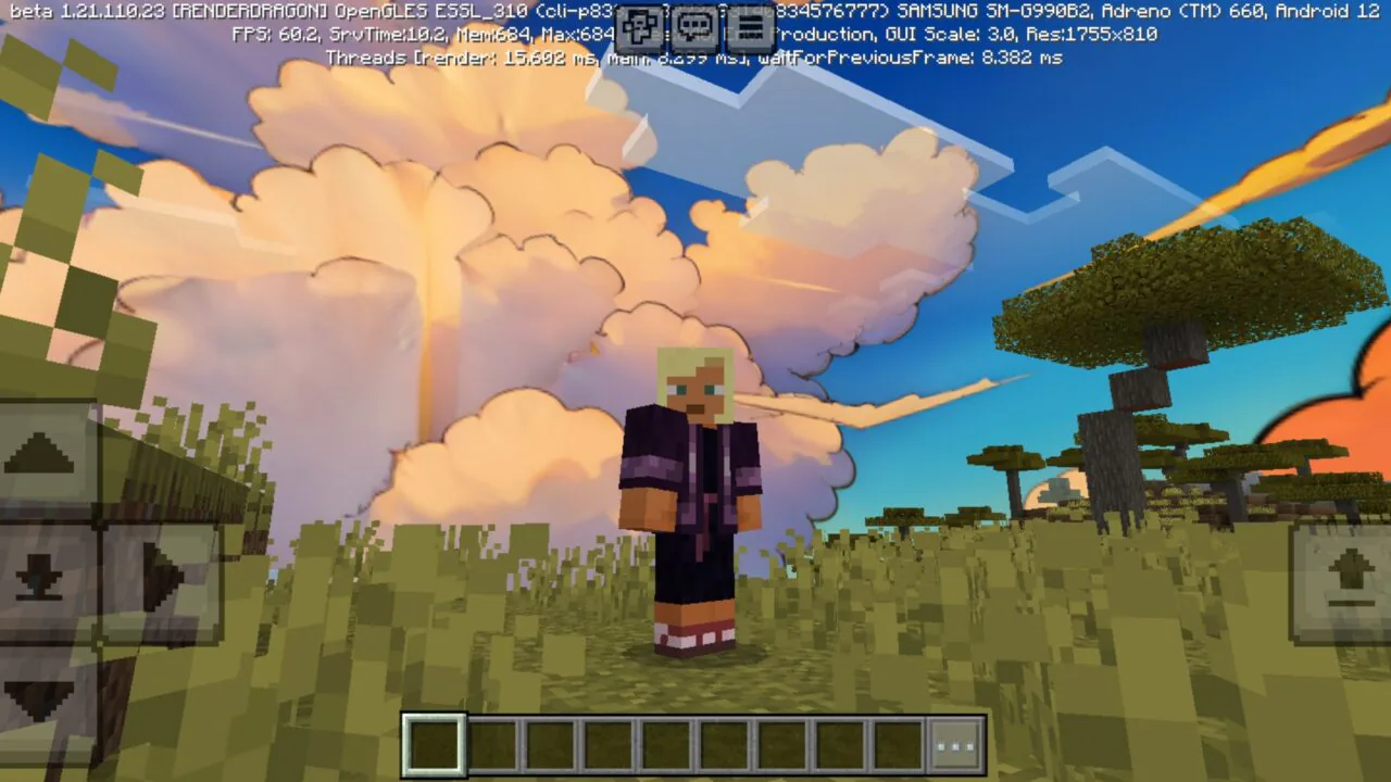 Cartoon Clouds Texture Pack for Minecraft PE