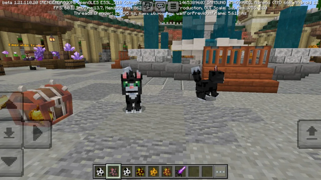 Cat from Overpowered Mobs Mod for Minecraft PE