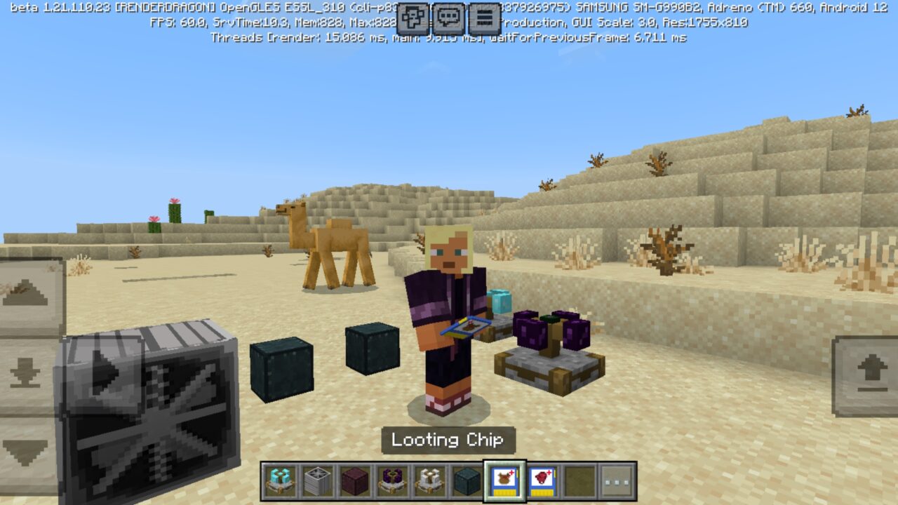 Chip from Fans and Grinders Mod for Minecraft PE