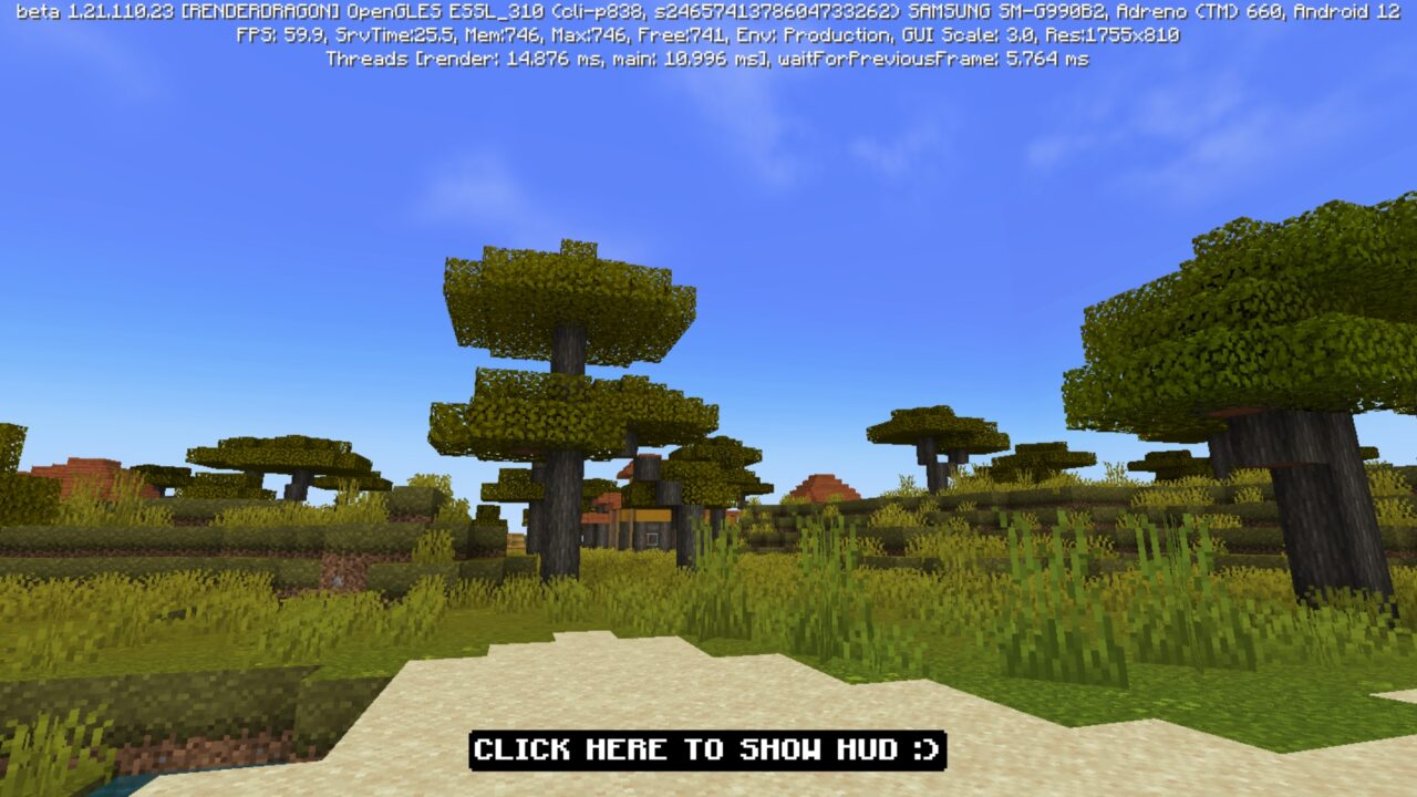 Click from NeBux Texture Pack for Minecraft PE