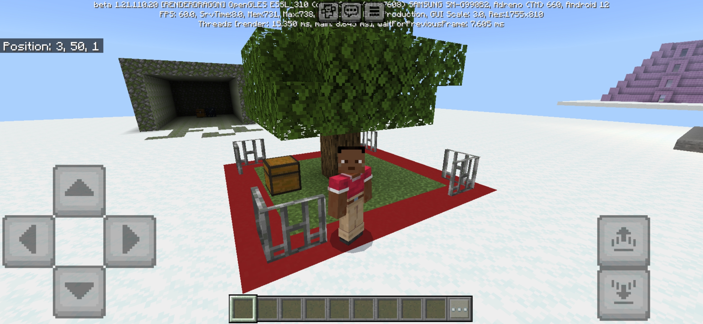 Download Cloud Survival Map for Minecraft Bedrock Edition