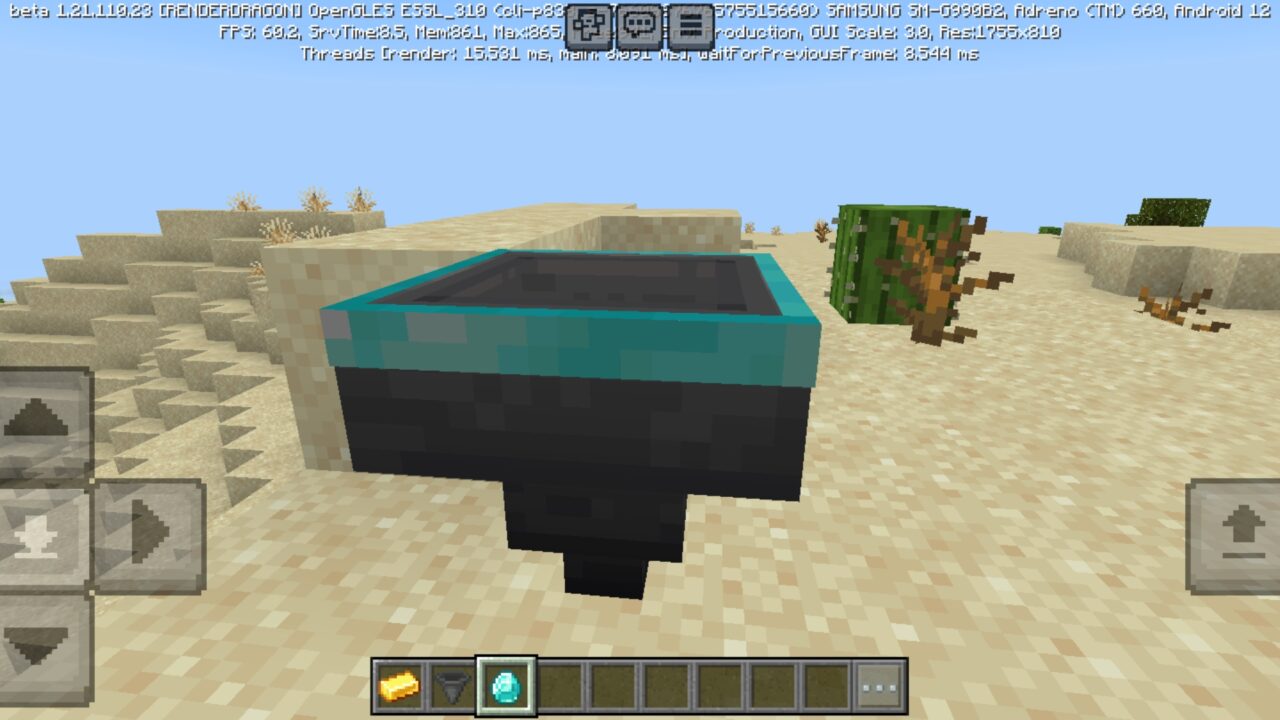 Diamond from Hopper Mod for Minecraft PE