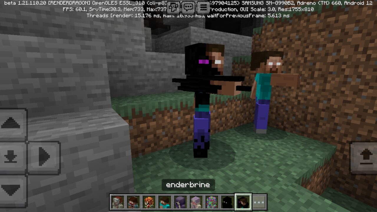 Enderbrine from Herobrine Mod for Minecraft PE