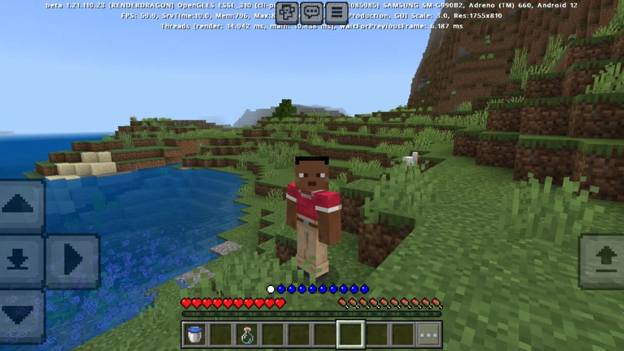 Features from Thirst Mod for Minecraft PE