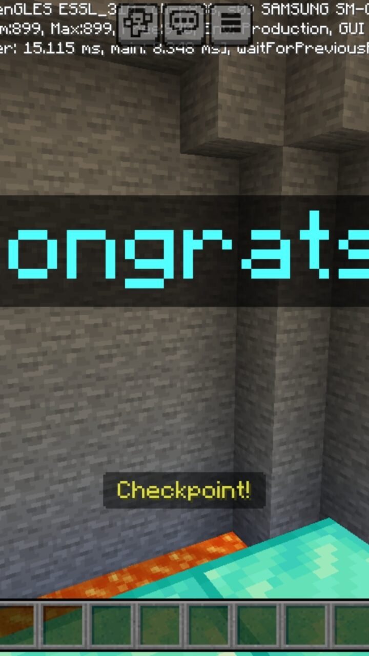Finish from Impossible Parkour Map for Minecraft PE