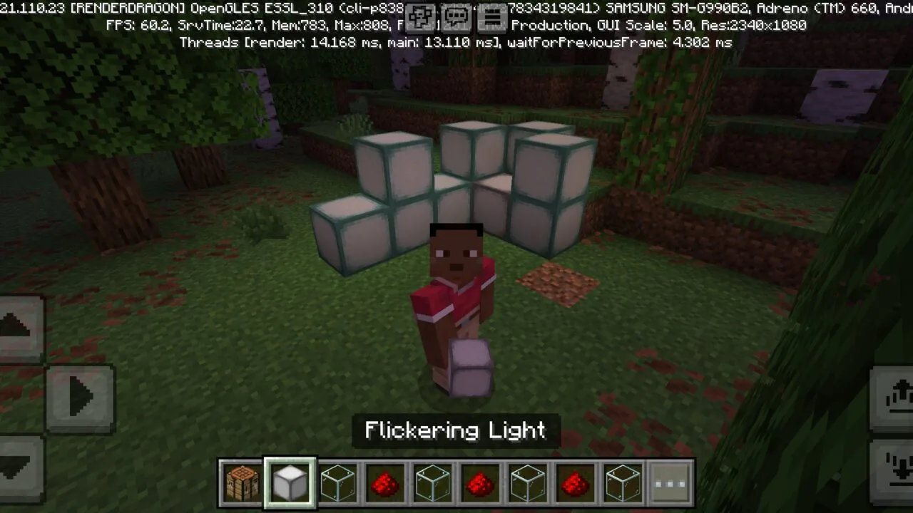 Flickering Lights Mod for Minecraft PE