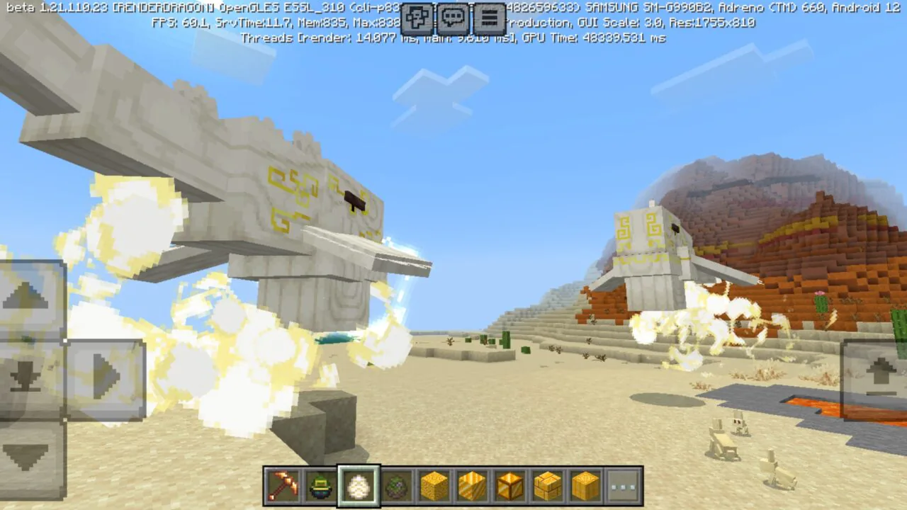 Flying from Mythic Mobs Mod for Minecraft PE