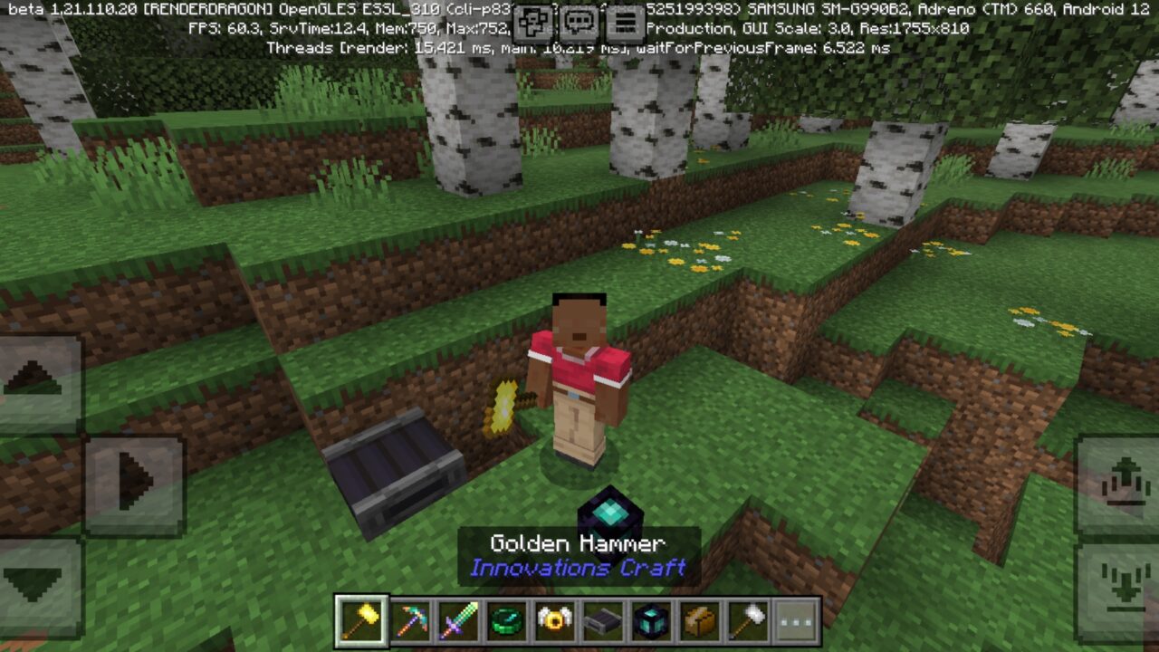 Hammer from Innovations Craft Mod for Minecraft PE