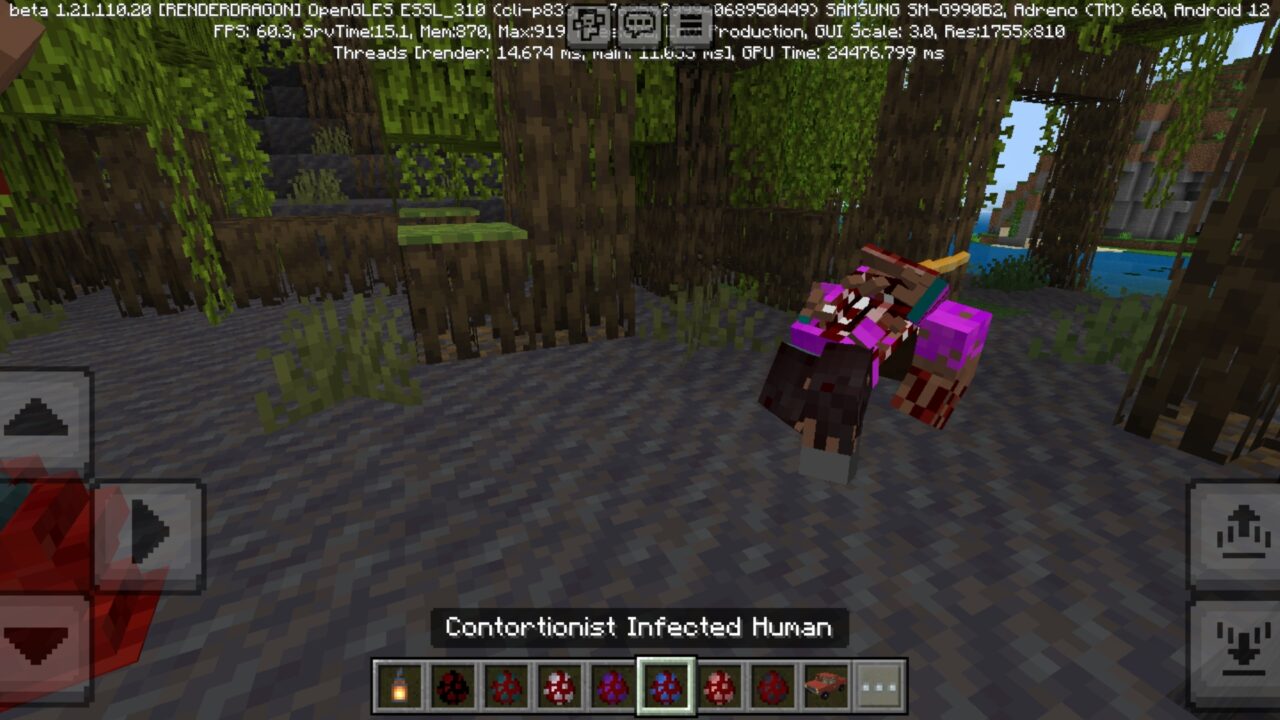 Human from Experiment 8 Mod for Minecraft PE