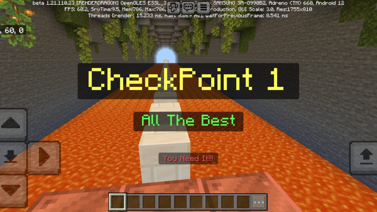 Impossible Parkour Map for Minecraft PE