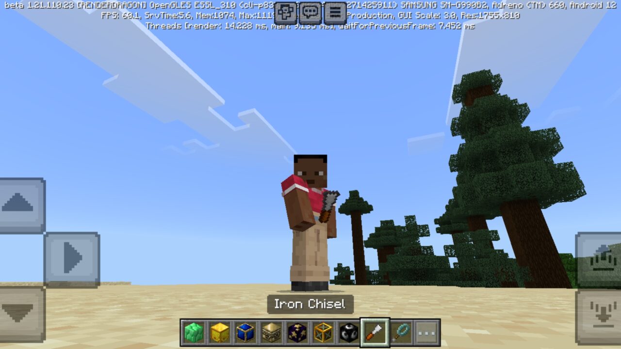 Iron from Chisel Mod for Minecraft PE