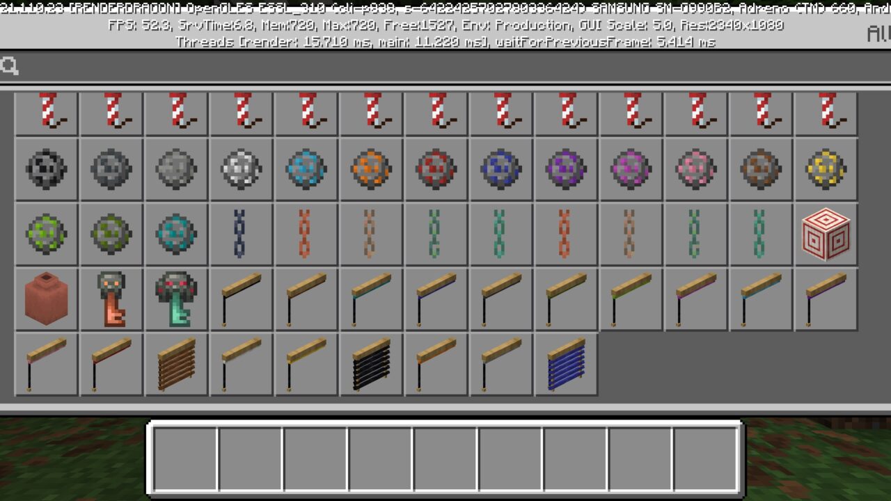 Items from Blinds Mod for Minecraft PE