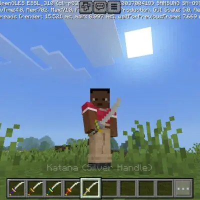 Katanas Mod for Minecraft PE