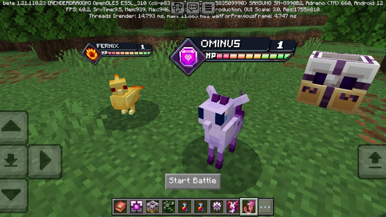 Mobs from Craftymon Mod for Minecraft PE