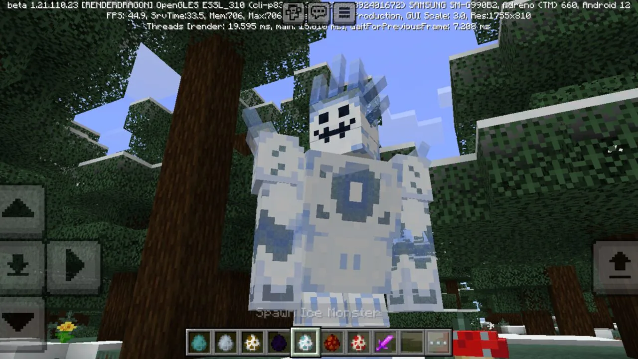 Monster from DecIsland Mod for Minecraft PE