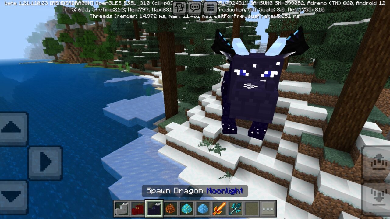Moonlight from Dragon Mounts 3 Mod for Minecraft PE