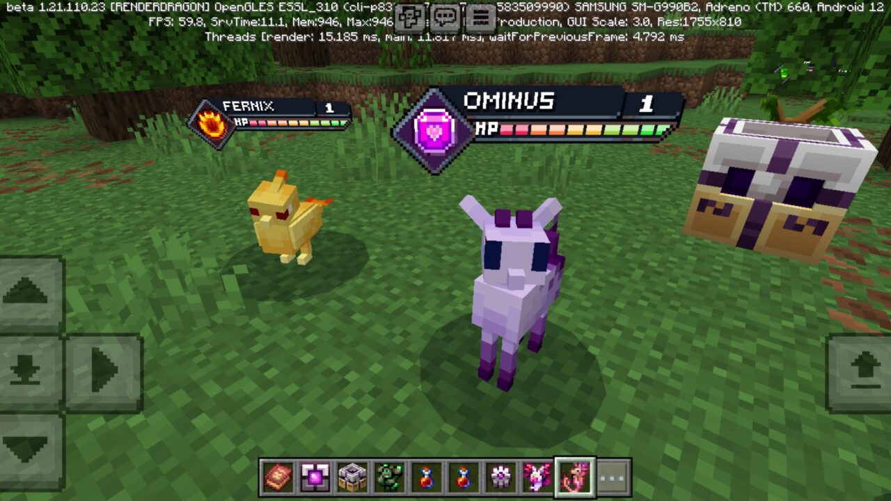 Ominus from Craftymon Mod for Minecraft PE
